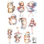 AA-RFH-RP-07 Papier ryżowy  A4 - Alchemy of Art -Recipe for happiness/ Przepis na szczęście