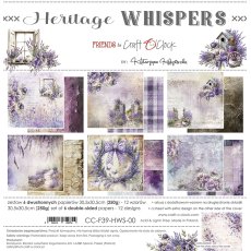 CC-F39-HWS-00 HERITAGE WHISPERS- zestaw papierów 30,5x30,5cm 