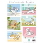 AK0079 Arkusz  A4 -Marianne Design -Eline's Animals Puppies - pieski