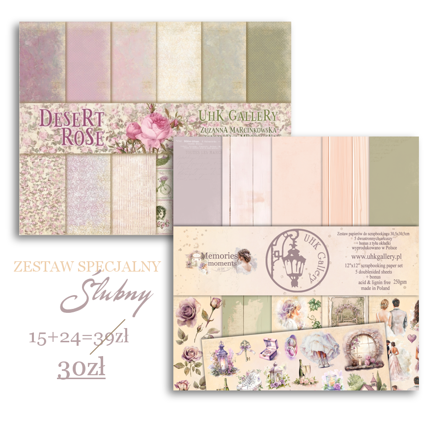 UHK-ZSŚLUB ZESTAW SPECJALNY ślubny - Memories Moments Desert Rose