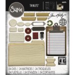666876 Wykrojnik Sizzix • Thinlits 24pcs Die Set Vault Noteworthy by Tim Holtz
