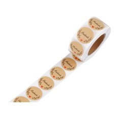 880391-5 Nalepki papierowe Handmade Ø25 mm