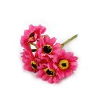 930117-3 Kwiatek sztuczny na druciku -różowy
