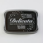 DE-382 Tusz pigmentowy - Delicata -  Black Shimmer