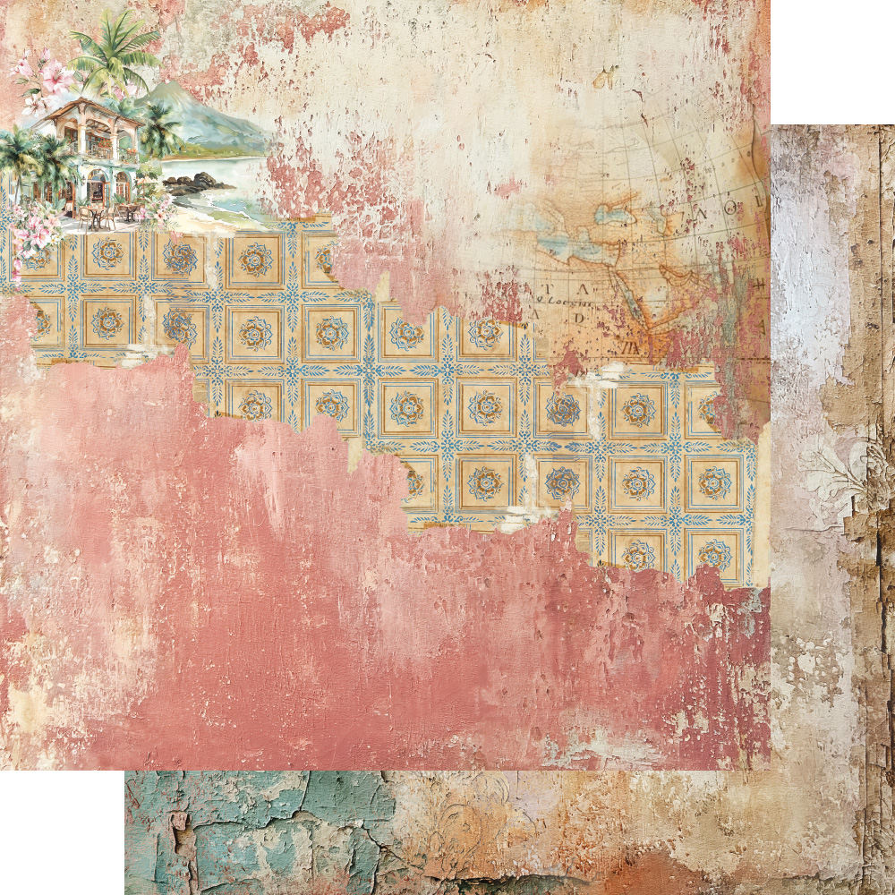 AA-MFTT-08 Alchemy of Art - 8x8'' - zestaw papierów 20,3x20,3cm- Memories from the trip