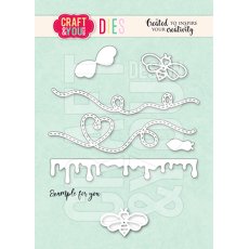 CW342 Wykrojnik /Die -Bee Honey Set/ zestaw pszczoły -Craft&You Design