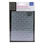100605-008 Folder do embossingu 10,7x14,6cm -Brick Wall