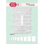 CW349 Wykrojnik /Die -Rectangles Base Decorative Stiches/ prostokąty bazy z przeszyciami -Craft&You Design