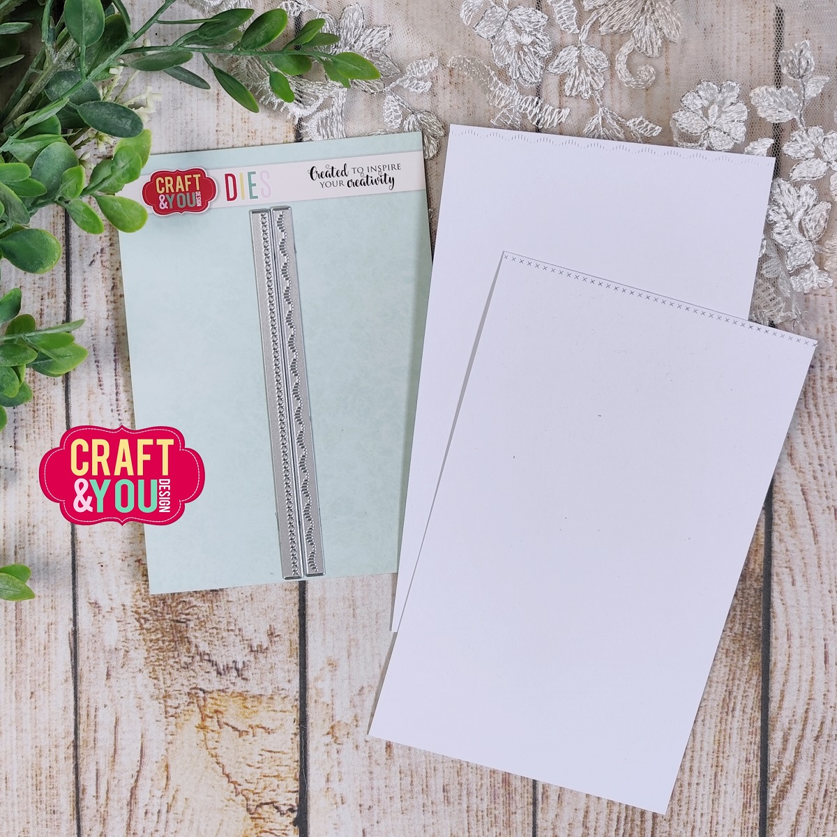 CW350 Wykrojnik /Die -Small Borders Decorative Stiches/ bordery z przeszyciami -Craft&You Design
