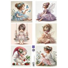 FB2501 Arkusz A4 -Marianne Design -Sweet Fairies - by Fairybells