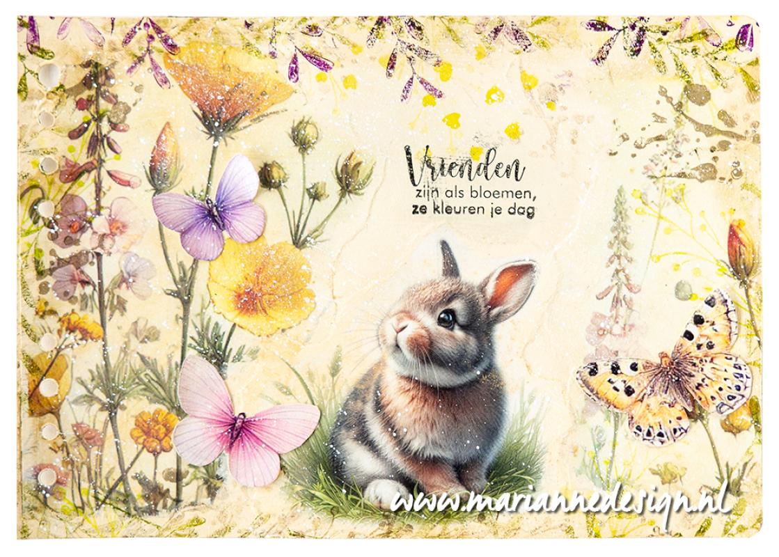 FB2503 12x Arkusz A4 -Marianne Design -Art Journaling set - by Fairybells