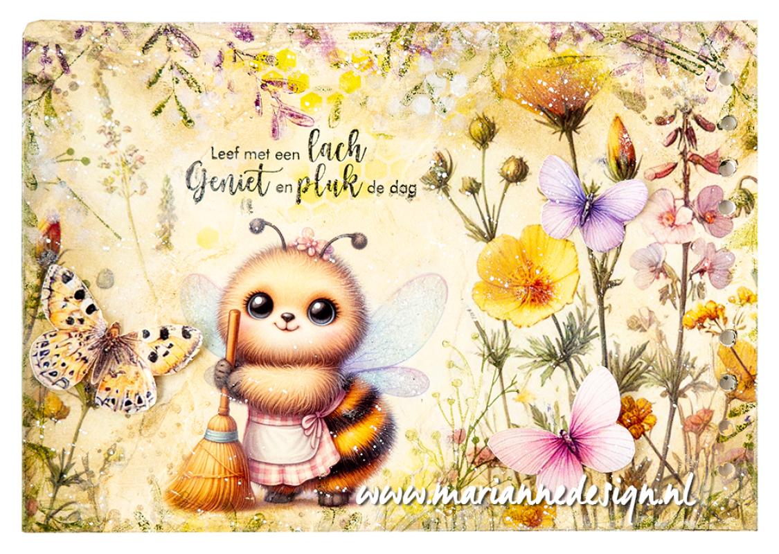 FB2503 12x Arkusz A4 -Marianne Design -Art Journaling set - by Fairybells