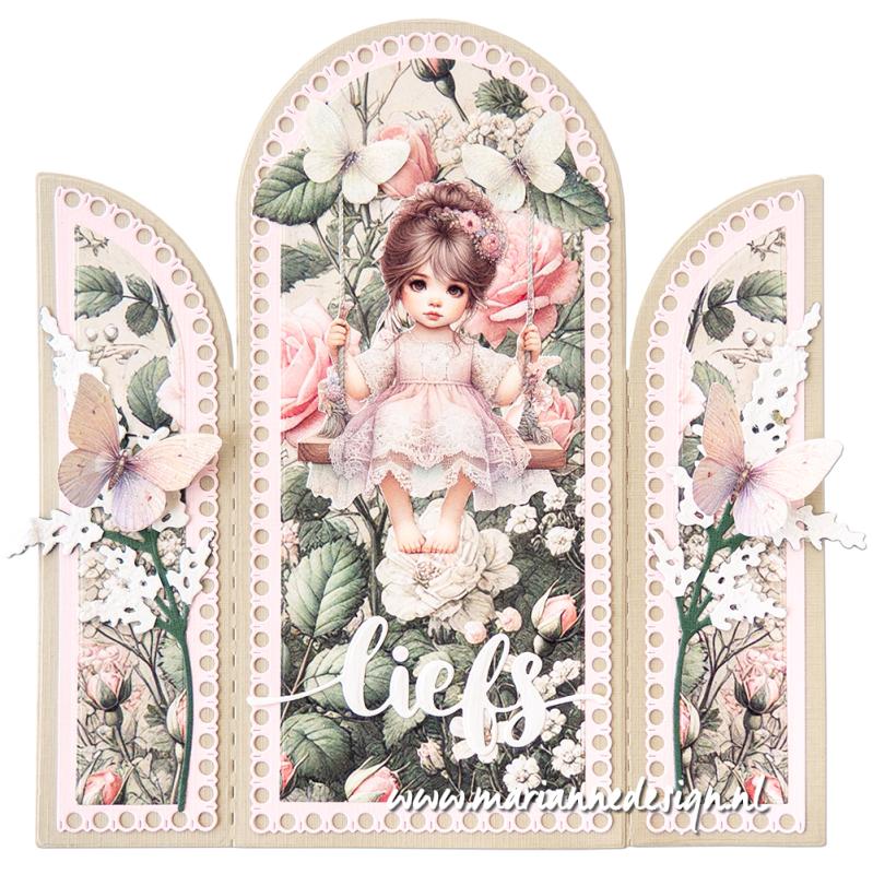 FB2503 12x Arkusz A4 -Marianne Design -Art Journaling set - by Fairybells