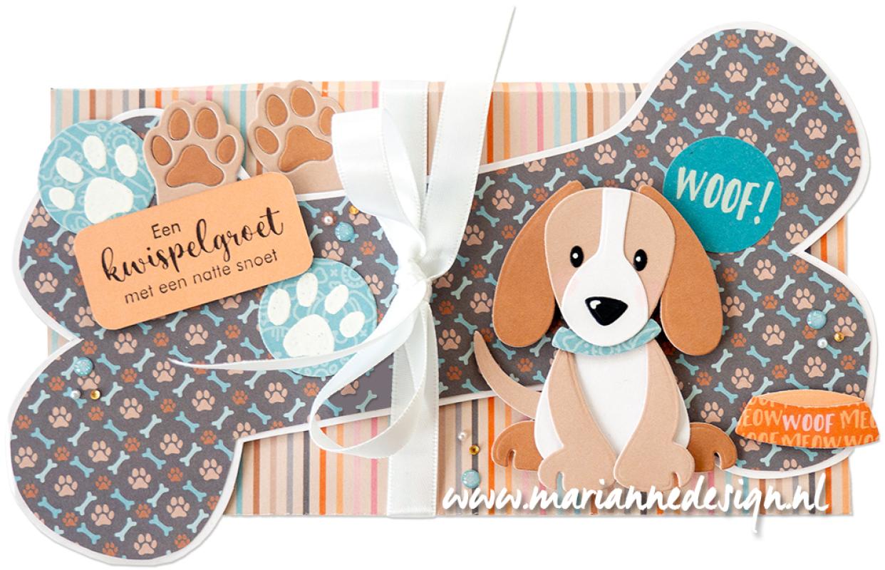 PS8181 Maska Marianne Design -Dog Bone by Marleen - kość dla psa