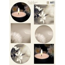 VK9625 Arkusz A4 -Marianne Design -Condoleance - Candle light