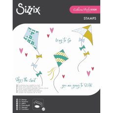666831 Stemple Sizzix • Clear Stamps Set 21pcs Sky’s the Limit by Catherine Pooler