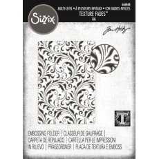 666868  Folder wytłaczający Sizzix • Tim Holtz - Multi Level -Vault-Flourish-zawijaski