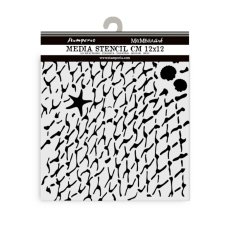 KSTDS39 Maska Stamperia Silent Sea -Media Stencil 12x12cm - Sieć morska