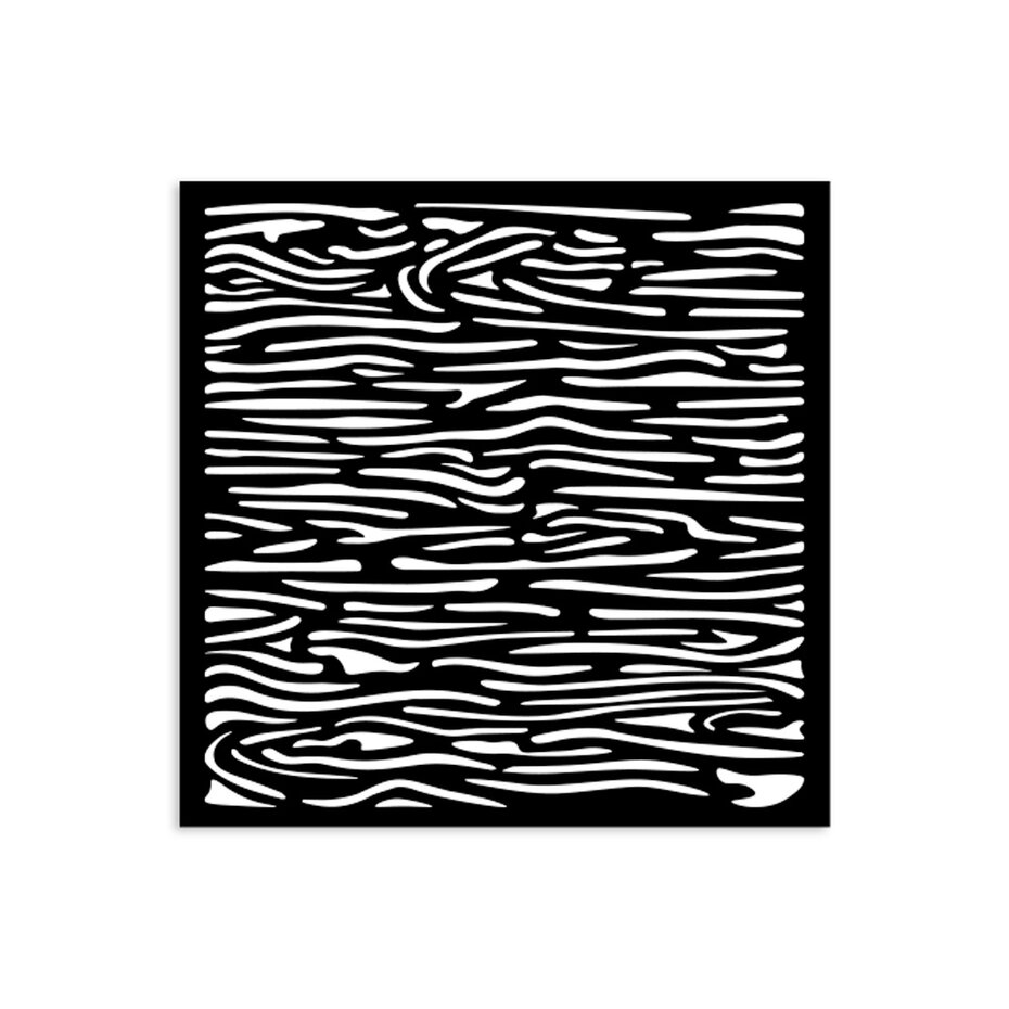 KSTDS46 Maska Stamperia Silent Sea -Media Stencil 12x12cm Wood Pattern -drewno tło