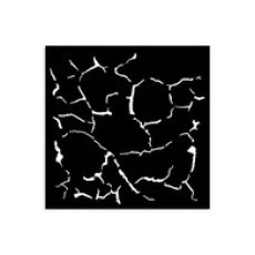 KSTDS47 Maska Stamperia Silent Sea -Media Stencil  12x12cm Crackle Pattern - spękania tło