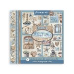 SBSTK01 Zestaw naklejek 16,5x16,5 cm Silent Sea - Stamperia (4szt)
