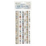 DFLRB159 Naklejki Rub-on Stamperia Silent Sea Rub-On -Stripes- bordery