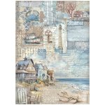 DFSA41026 Papier ryżowy Stamperia Silent Sea A4 Rice Paper Landscape