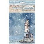DFSAK6040 Papier ryżowy Stamperia Silent Sea A6 Rice Paper Backgrounds (8szt.)