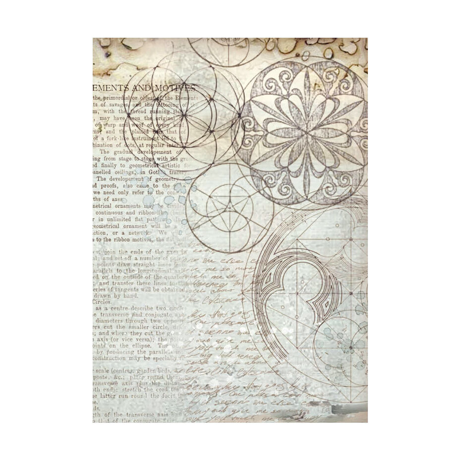 DFSAK6040 Papier ryżowy Stamperia Silent Sea A6 Rice Paper Backgrounds (8szt.)