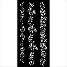 KSTDL118  Maska Stamperia Timeless Thick Stencil 12x25cm Borders