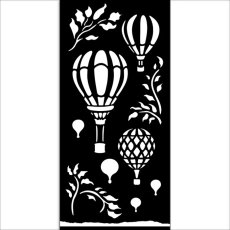 KSTDL119  Maska Stamperia Timeless Thick Stencil 12x25cm Air Balloons 