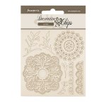 SCB265 Zestaw elementów tekturowych Stamperia Timeless Decorative Chips Lace