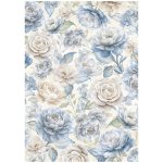 DFSA41032 Papier ryżowy Stamperia Timeless A4 Rice Paper - Big Roses -róże