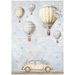 DFSA41033 Papier ryżowy Stamperia Timeless A4 Rice Paper Air Balloons