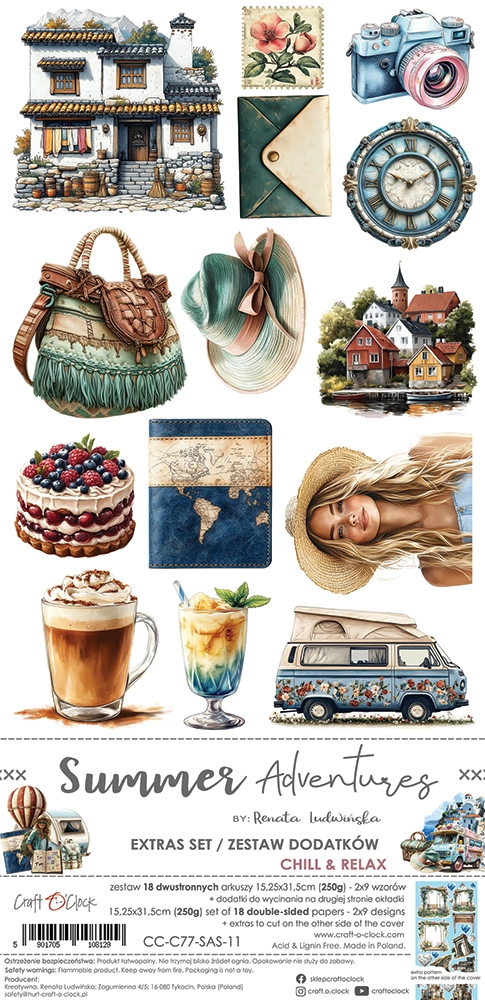 CC-C77-SAS-11 SUMMER ADVENTURES zestaw DODATKÓW - CHILL