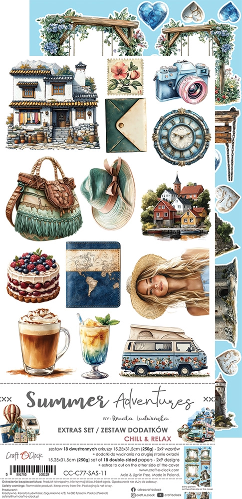 CC-C77-SAS-11 SUMMER ADVENTURES zestaw DODATKÓW - CHILL