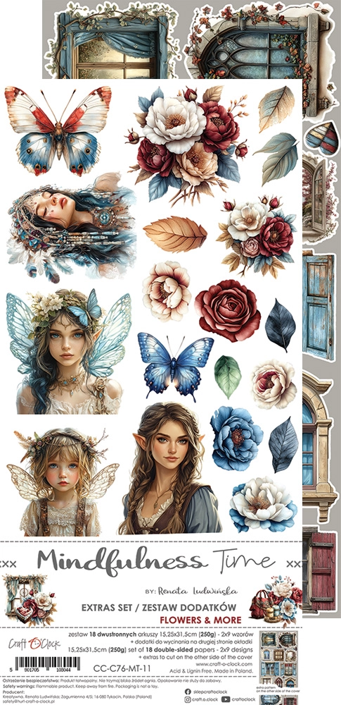 CC-C76-MT-11 MINDFULNESS TIME zestaw DODATKÓW - FLOWERS