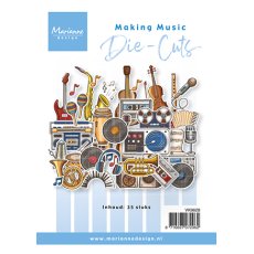 VK9628 Die-cuts -Marianne Design -Making Music