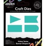 ACSCD0008 Wykrojnik Arden Creative Studio - Maker Series Craft Dies - Banner Shapes 01