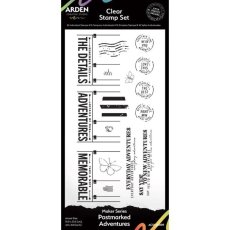 ACSCS0009 Stemple akrylowe Maker Series - Postmarked Adventures ( 16szt)