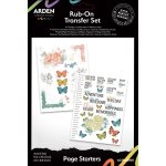 ACSRO0002 Naklejki Rub-on  Page Starters-zestaw transferowych naklejek