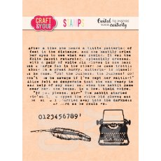 CS049 Clear Stamps Typewriter / Maszyna do pisania  - Craft & You Design