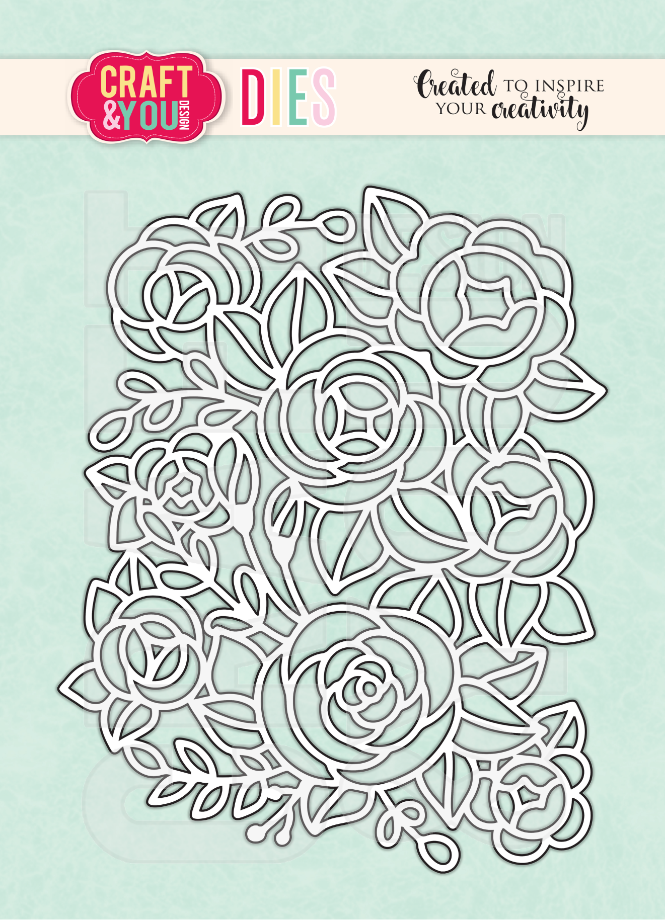 CW351 Wykrojnik /Die -Flower Background/ tło kwiatowe -Craft&You Design