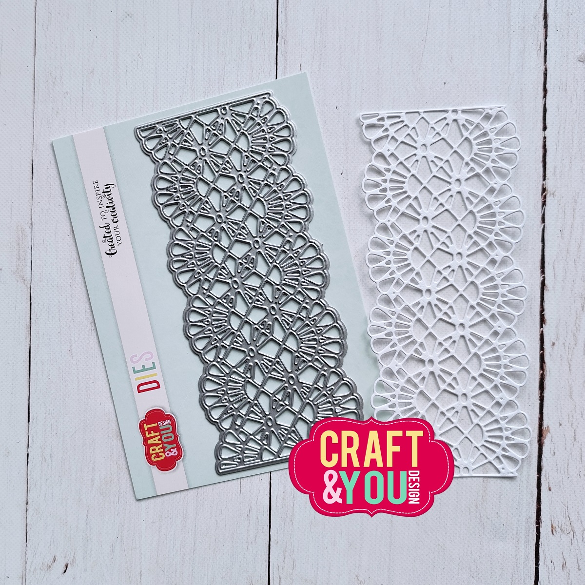CW352 Wykrojnik /Die -Lace/koronka,border -Craft&You Design