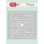 CW355 Wykrojnik /Die -Square Decorative Stiches/ kawdraty bazy z przeszyciami -Craft&You Design