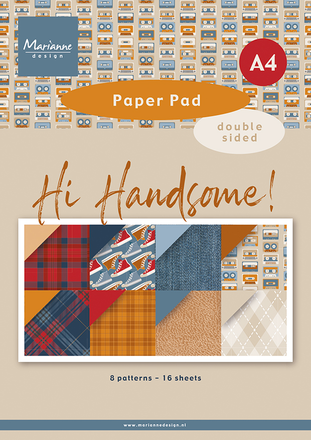 PK9208 Zestaw papierów A4 - Hi Handsome!