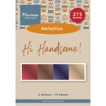 PK9210 Zestaw papierów A5 - Hi Handsome!-metaliczne kolory