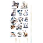 AA-MOTNL-11 Papier dwustronny 15x30,5cm do samodzielnego wyciecia Magic of the Northern Lights