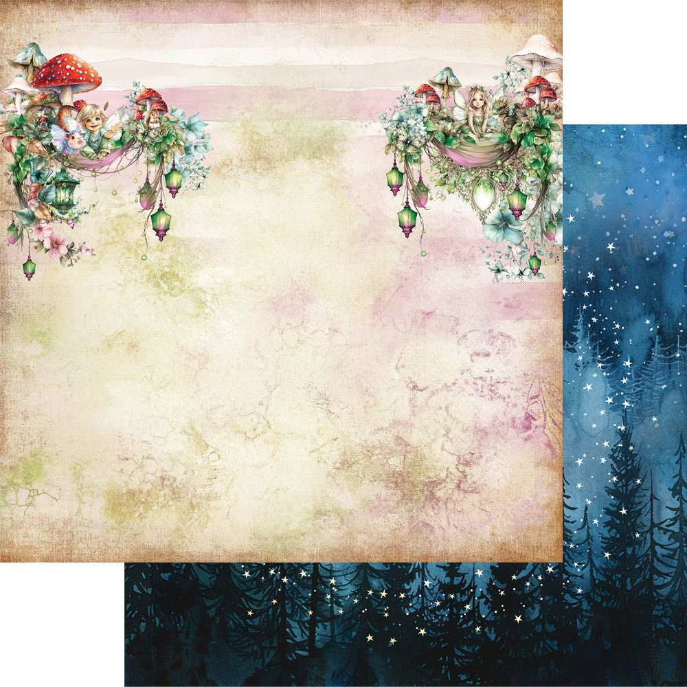 AA-TWOF-07 Alchemy of Art- 12x12'' -Zestaw papierów do scrapbookingu In World of fairies/Świat Wróżek