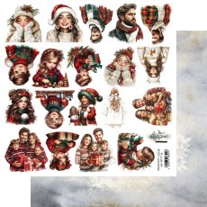 AA-WCT-14 Papier dwustronny 30x30,5cm do samodzielnego wyciecia - Wonderful Christmas Time